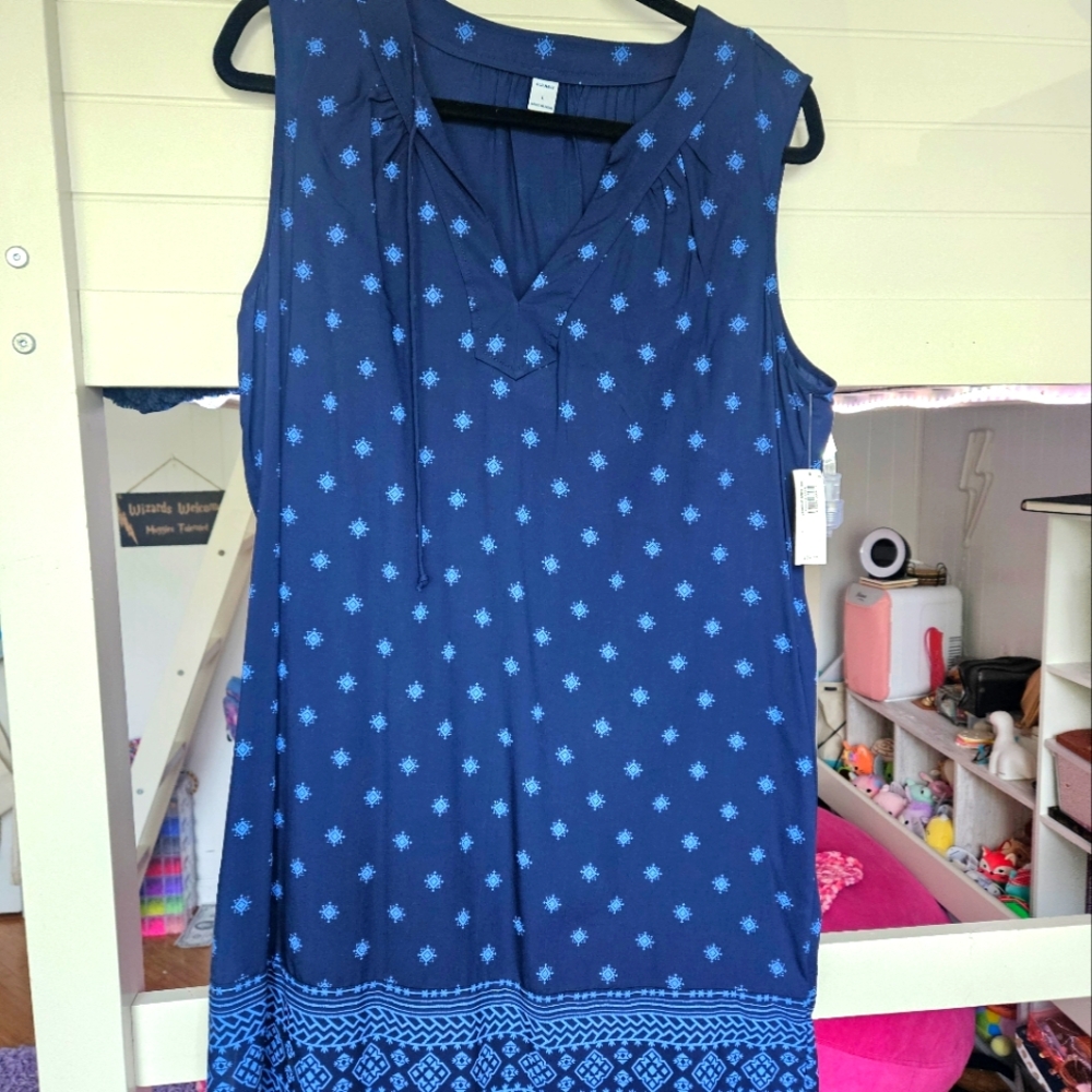 Old Navy women's sheath dress L blue